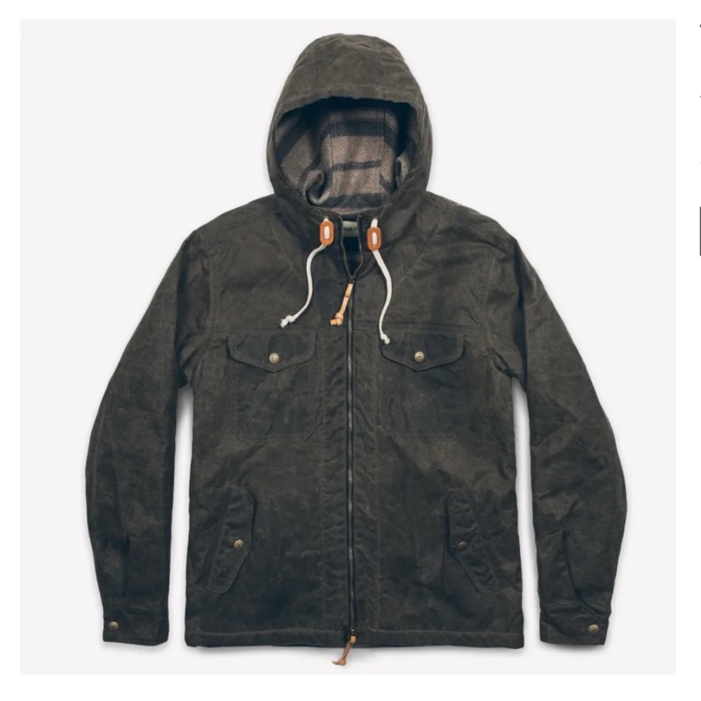 Taylor Stitch Winslow Blanket-Lined Parka in Olive, Size 40